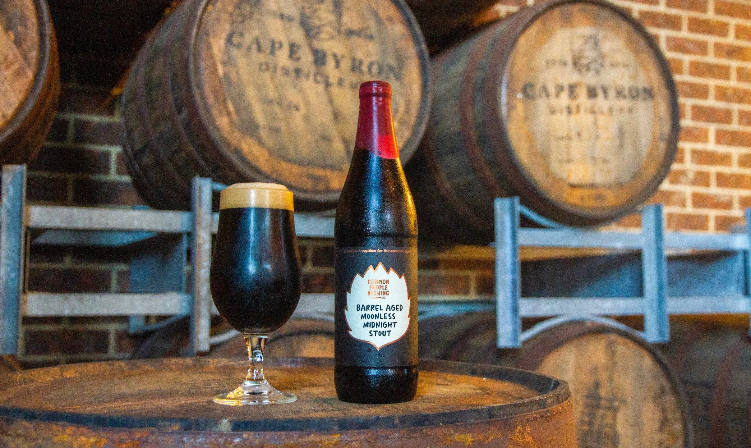 Barrel Aged Stout strictly limited release! Common People Brewing